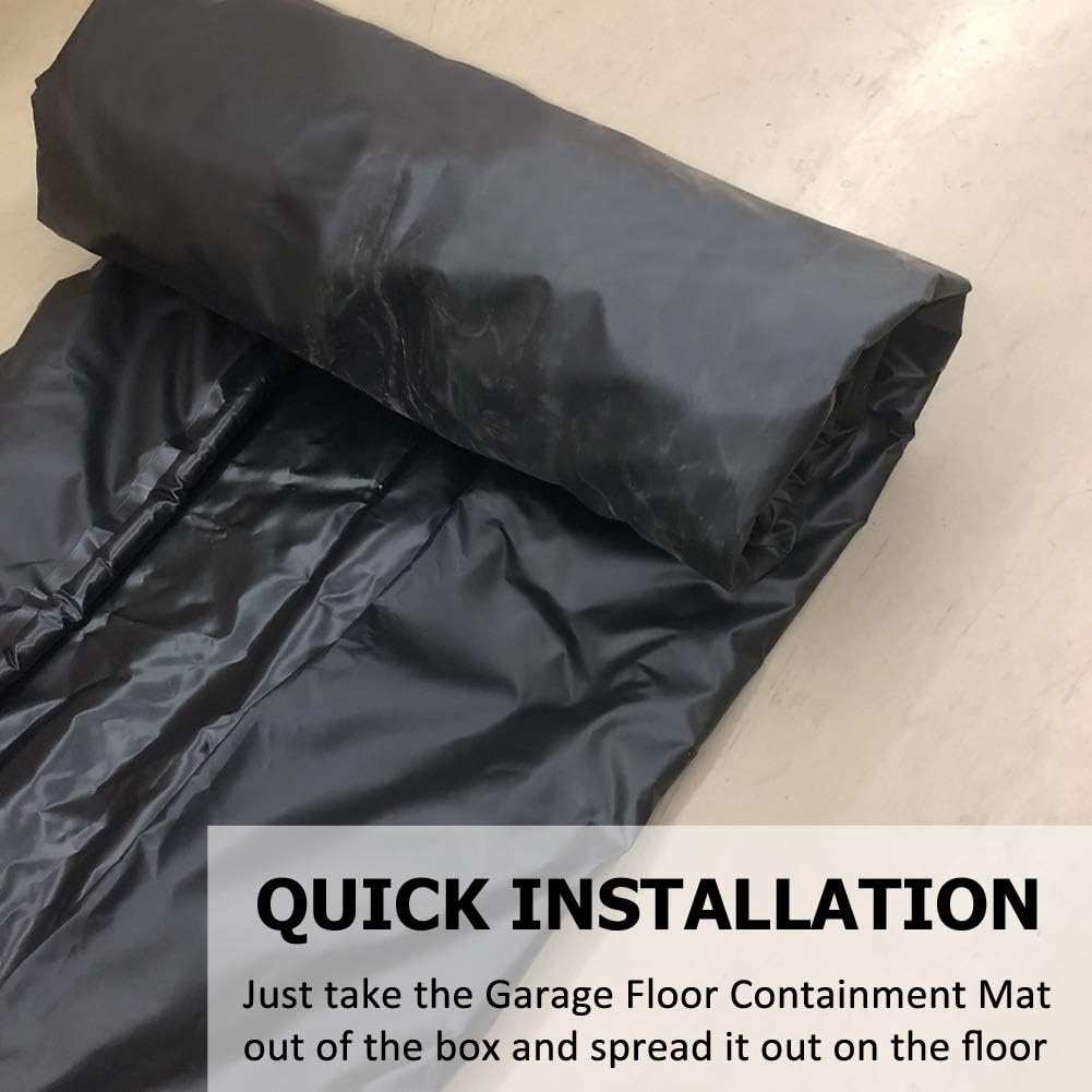 Black Garage Car Floor Mat A3823