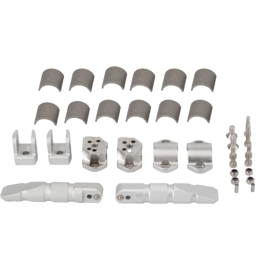 Universal Motorcycle 360 Rotatable Highway Crash Bar Foot Pegs I4004