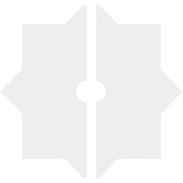 26 inchod x 3 inchid x 14 1/4 inchc x 1 inchp Architectural Grade PVC Ceiling Medallion, Two Piece Q454480