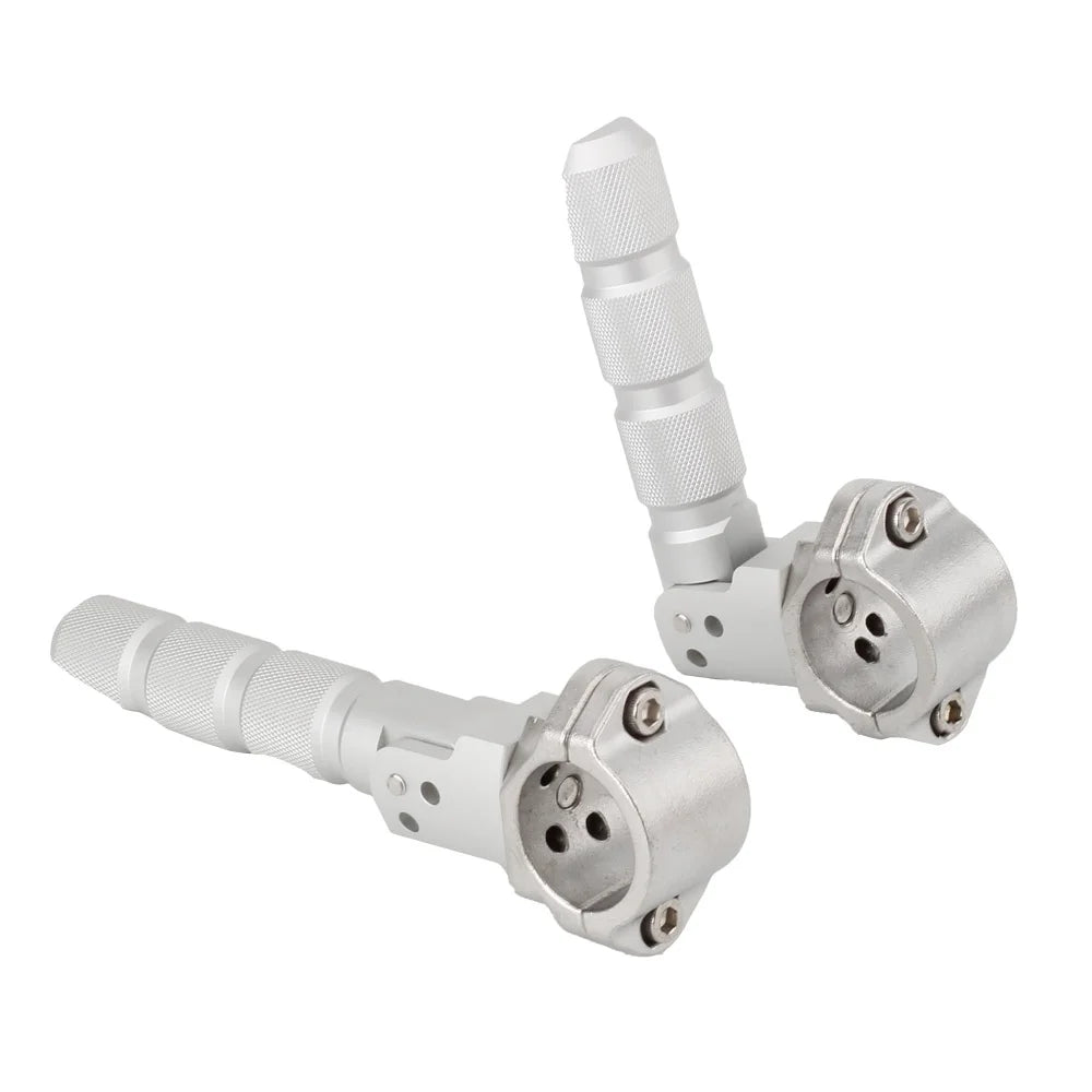 Universal Motorcycle 360 Rotatable Highway Crash Bar Foot Pegs I4004