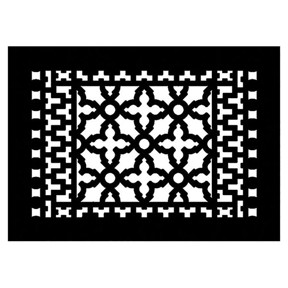 Cast Iron Floor Register in Black G34066