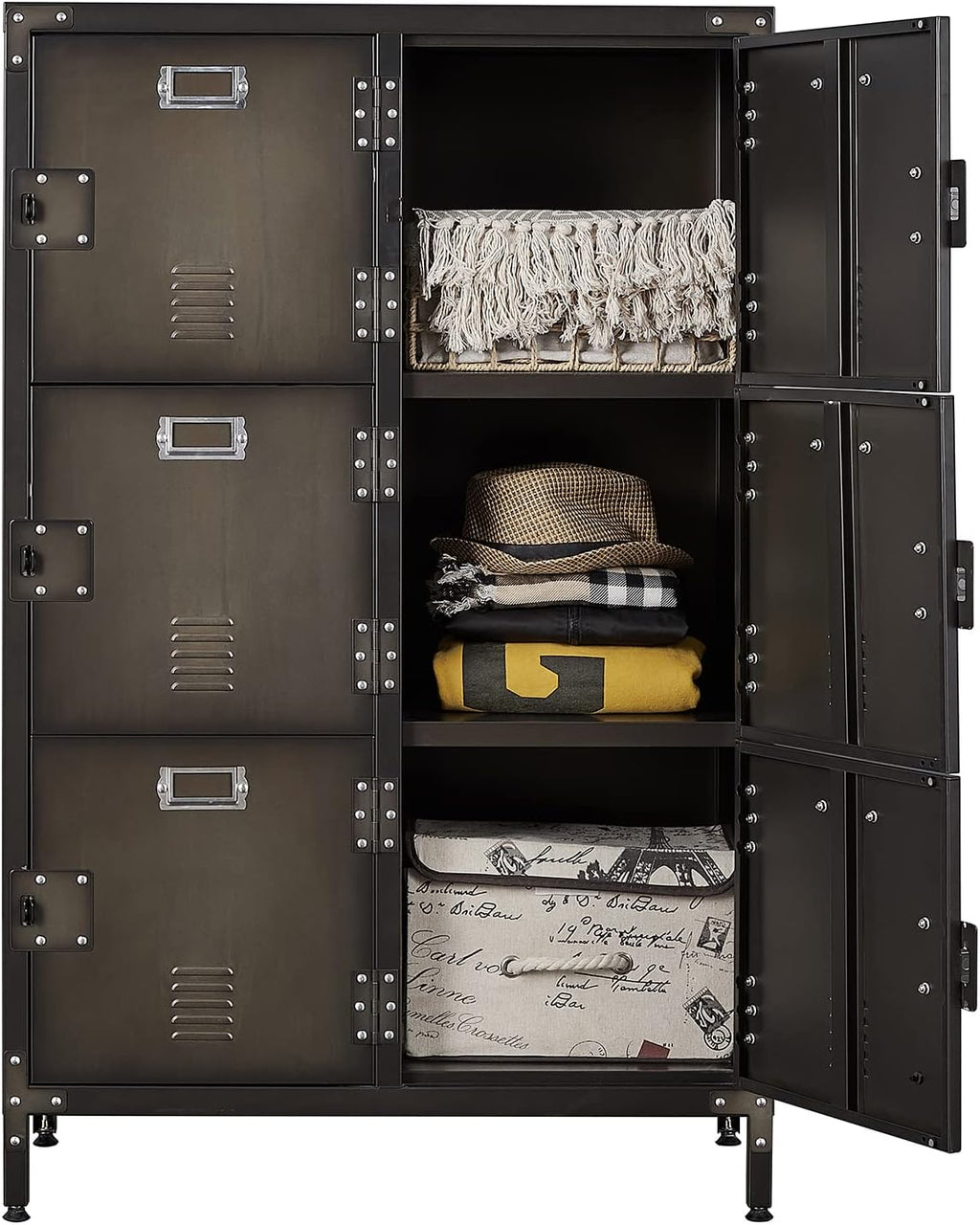 4 Doors Steel Metal Storage Locker Cabinet D167