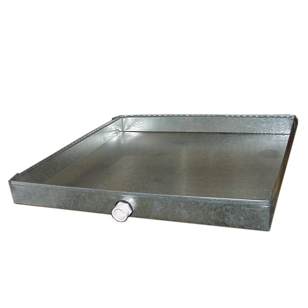 16 in. x 44 in. Drain Pan with PVC Connector B244891