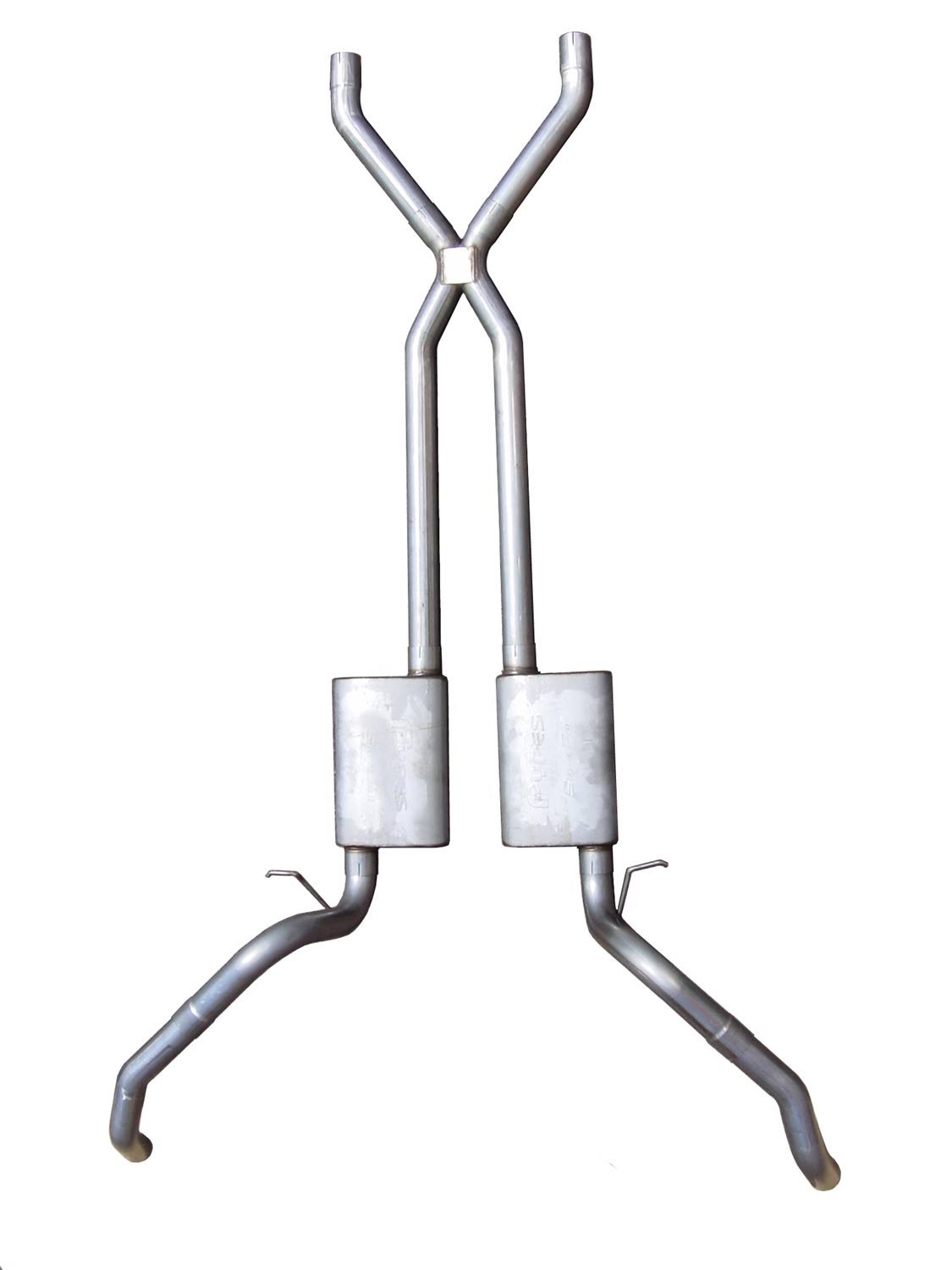 Crossmember Back Exhaust System with X-Pipe L251867