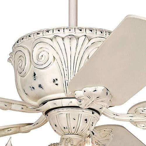 White Ceiling Fan with Pull Chain LED Kit C22391