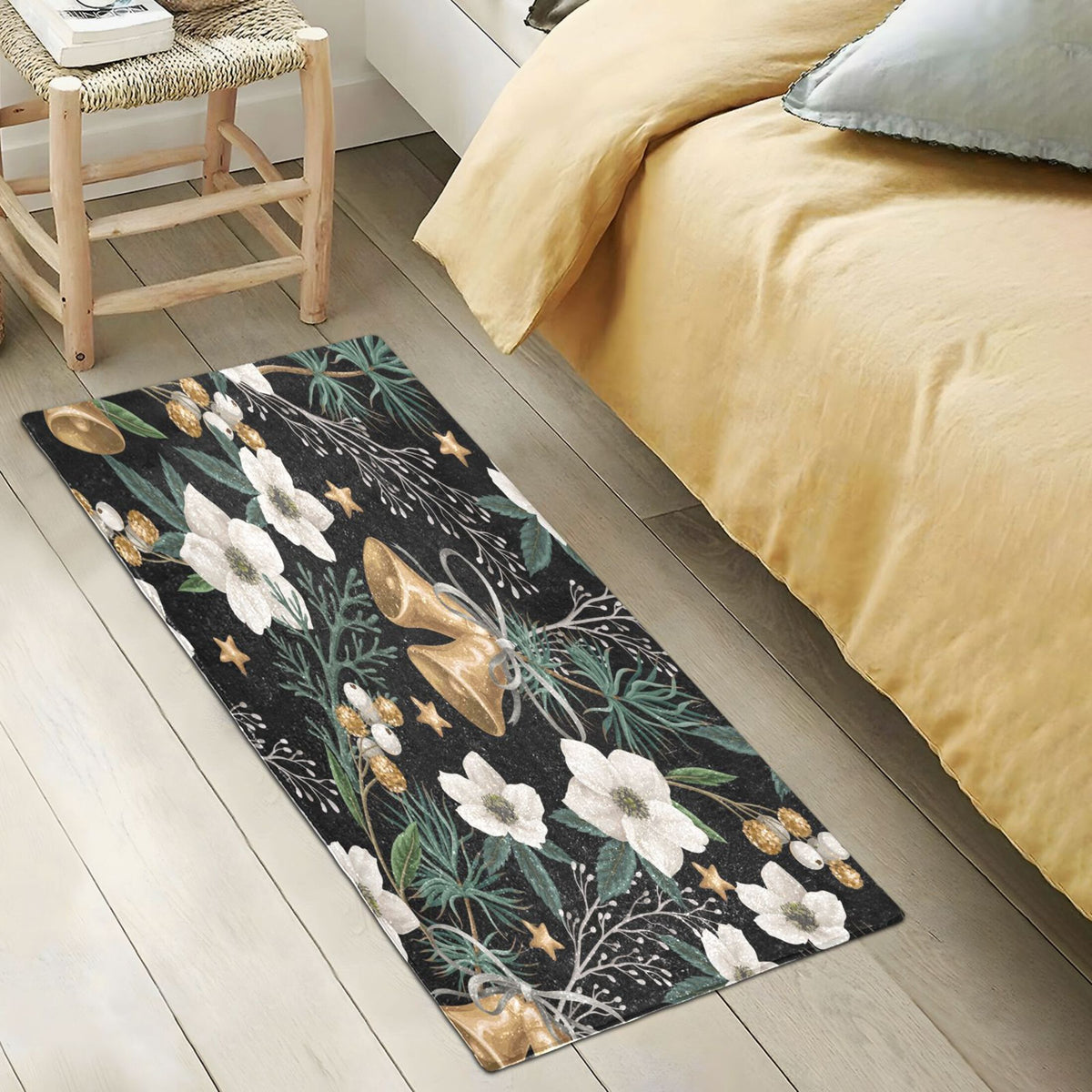 Non Slip Plush Shaggy Absorbent Bath Rug 39"x20" Z303983