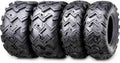 Set of 4 ATV UTV Tires 22x8-10 Front & 22x11-10 Rear 6 Ply K112