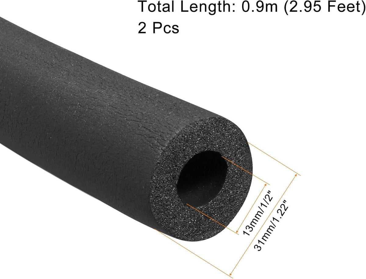 Black Foam Tubing Pack of 2 J572