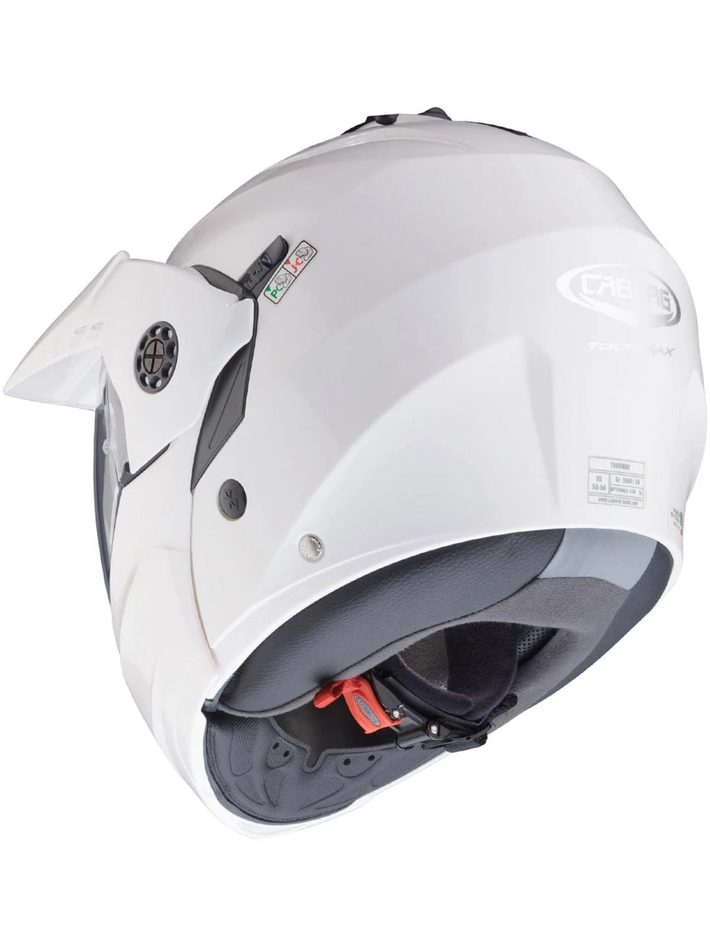 White Tourmax Motorcycle Helmet D200912