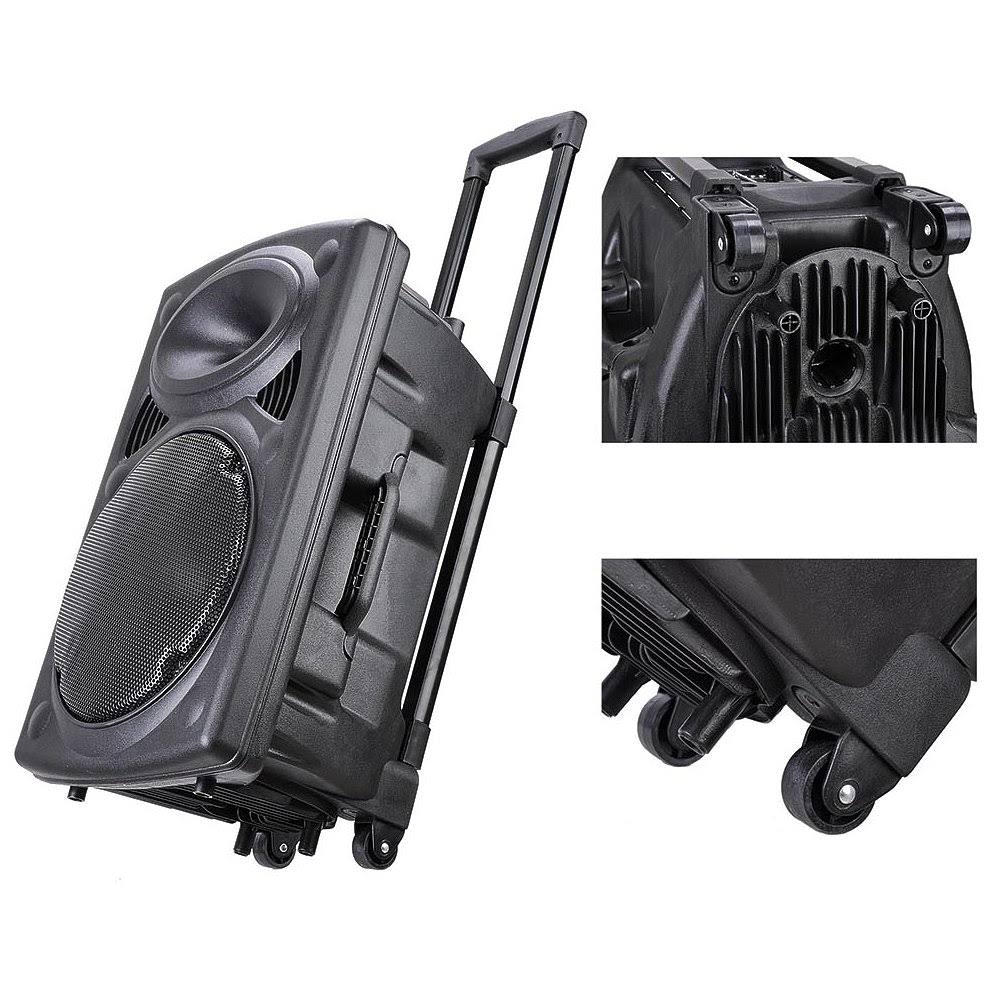 Portable Active PA Speaker with Bluetooth and Wireless Microphone H69432