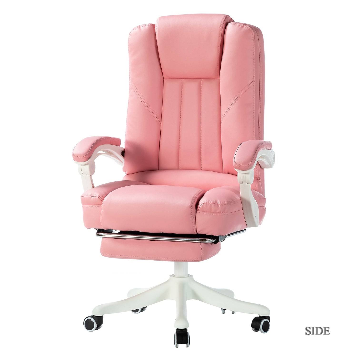 Navy Swivel Gaming Chair with White Base L5893
