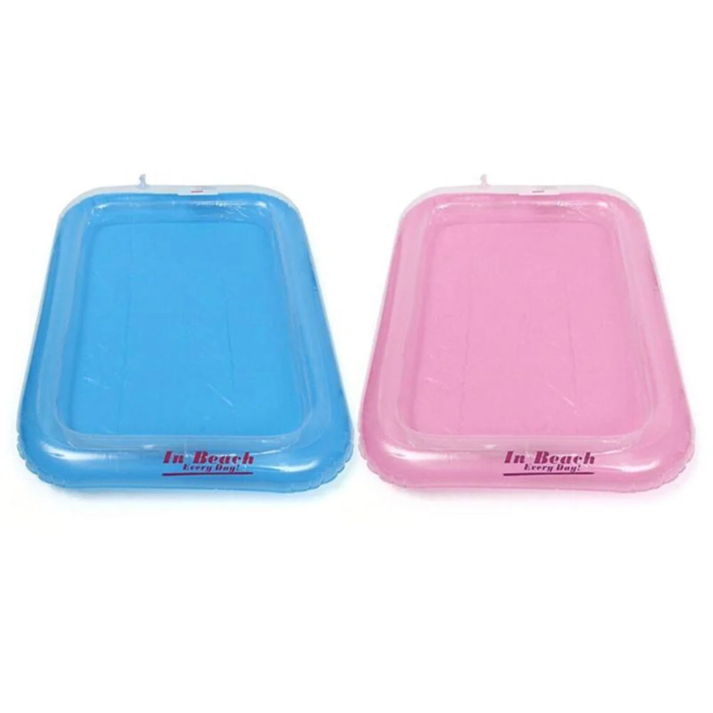 Pink Inflatable Sandbox Play Sand Toy Tray F1151