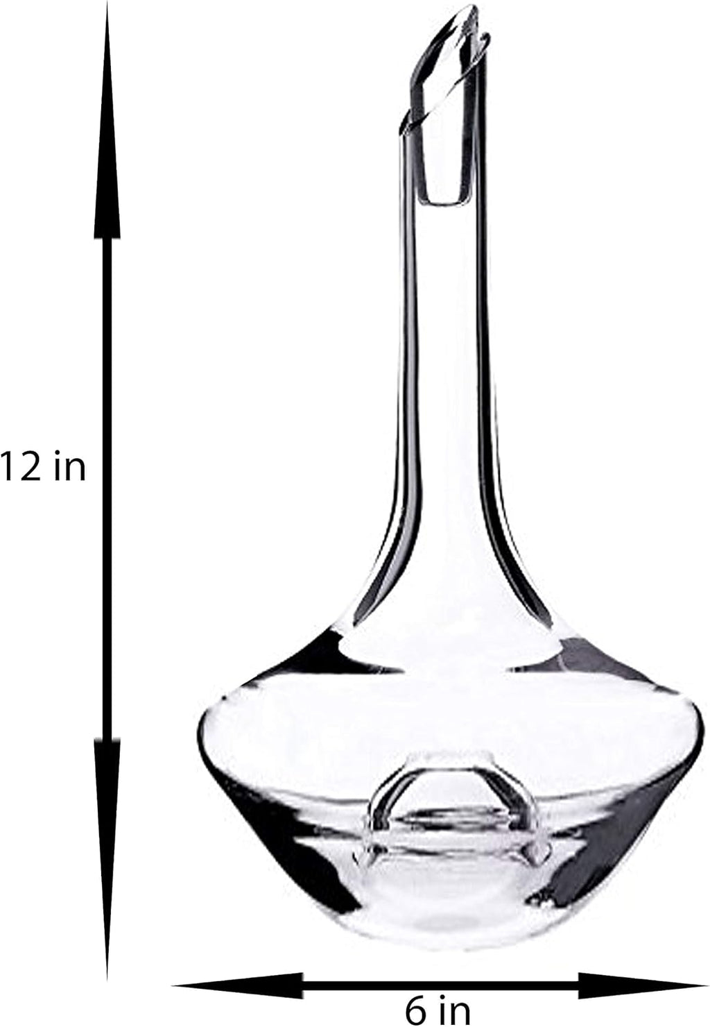 Wine Decanter Set with Stopper, Hand Blown Crystal Glass, Aerator, Pack of 2 F593863