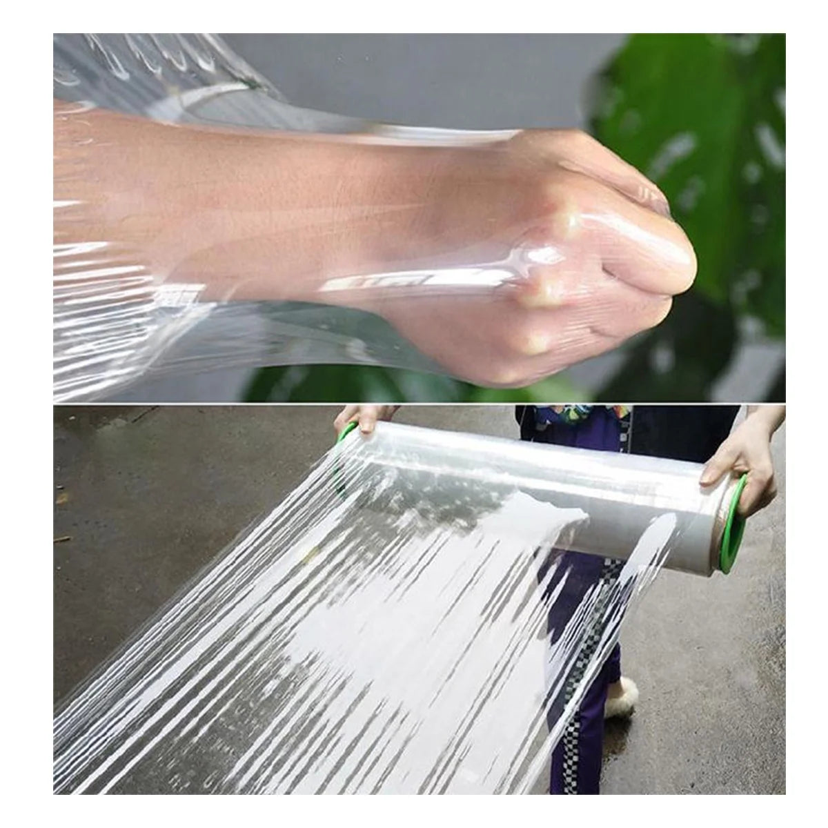 18" x 1500' Clear Cast Hand Stretch Film, 80 Gauge, 4 Rolls Z6018