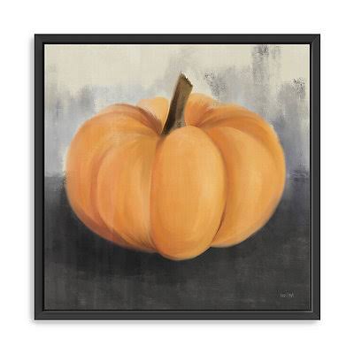 Orange Pumpkin Framed Giclee Canvas Art Print F7827
