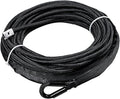 85ft x 3/8 inch Synthetic Winch Line Rope with Heat Rock Guard T394