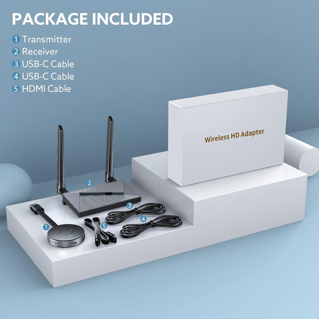 Wireless HDMI Transmitter and Receiver, 4K Ultra HD Extender L24484