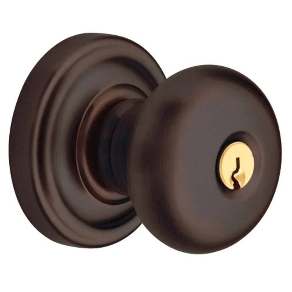 Venetian Bronze Keyed Entry Door Knob P33266