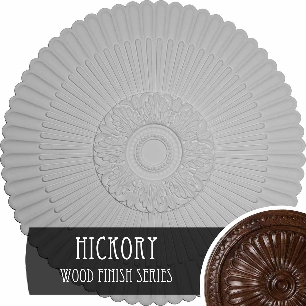 Hand-Painted Hickory Ceiling Medallion S802
