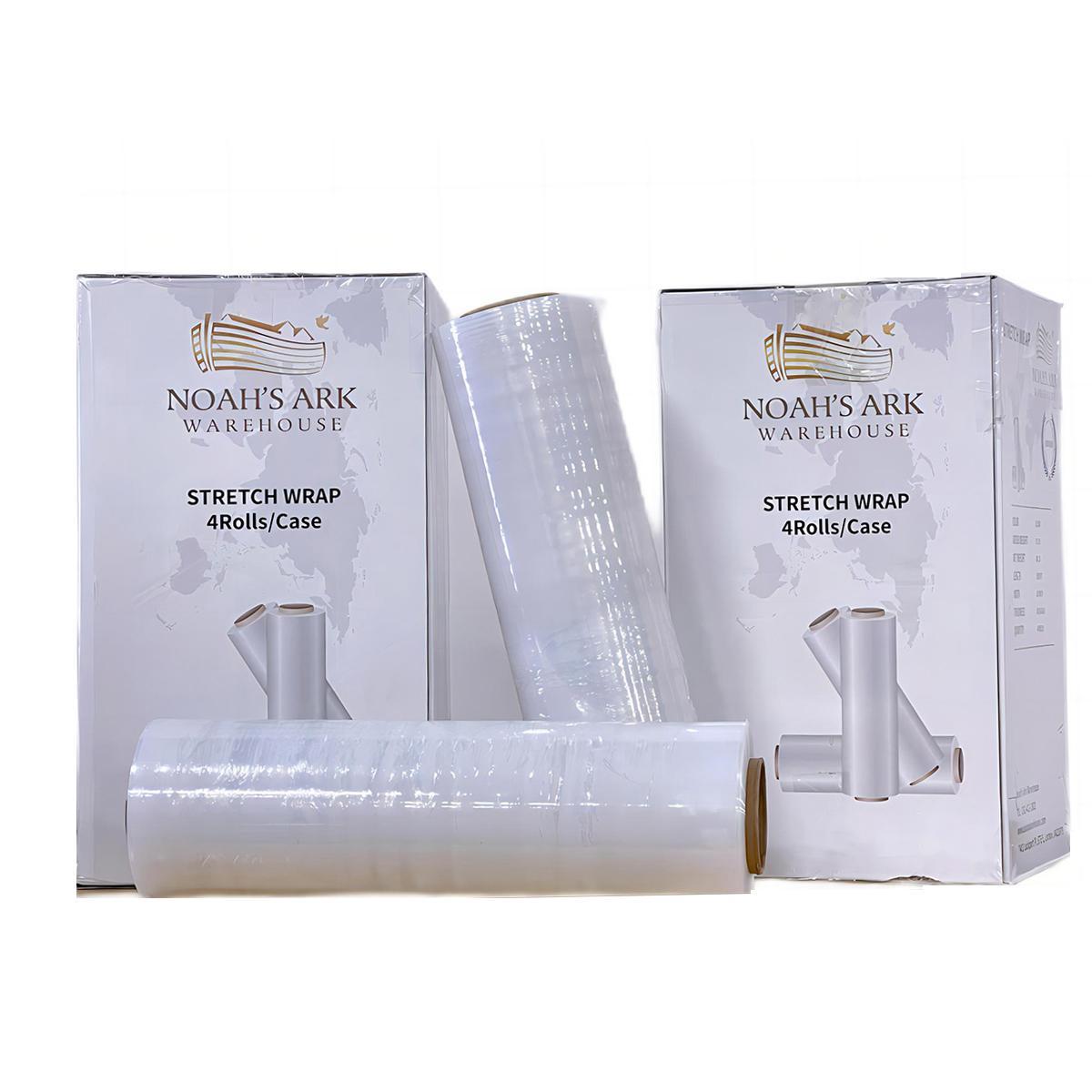 18" x 1500' Clear Cast Hand Stretch Film, 80 Gauge, 4 Rolls Z6018