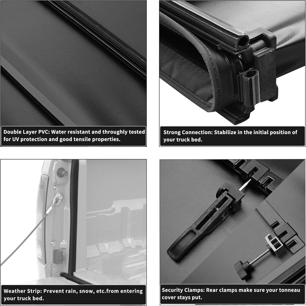 Soft Quad Fold Truck Bed Tonneau Cover H7014