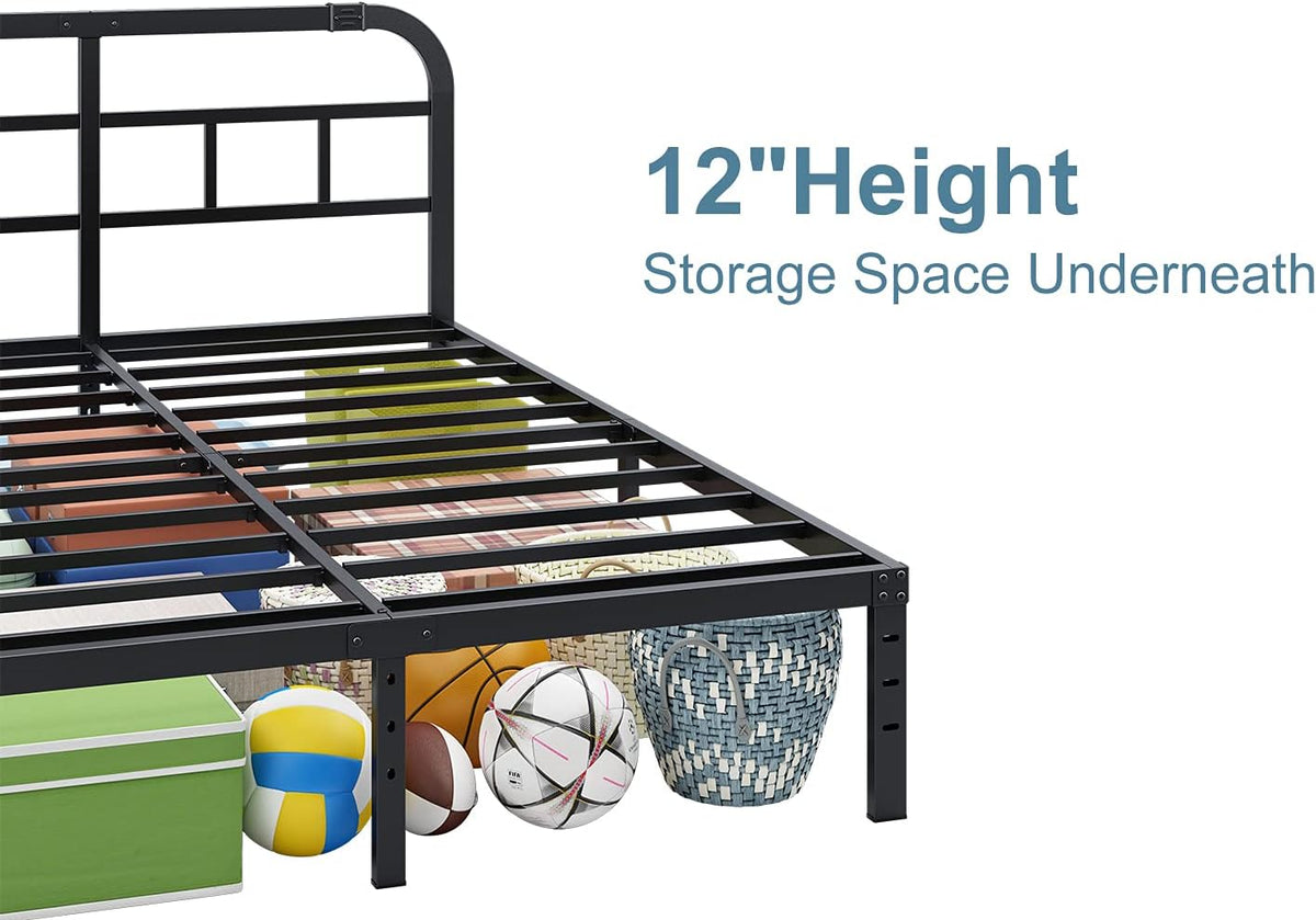 14" Heavy Duty Metal Bed Frame California King Y8138