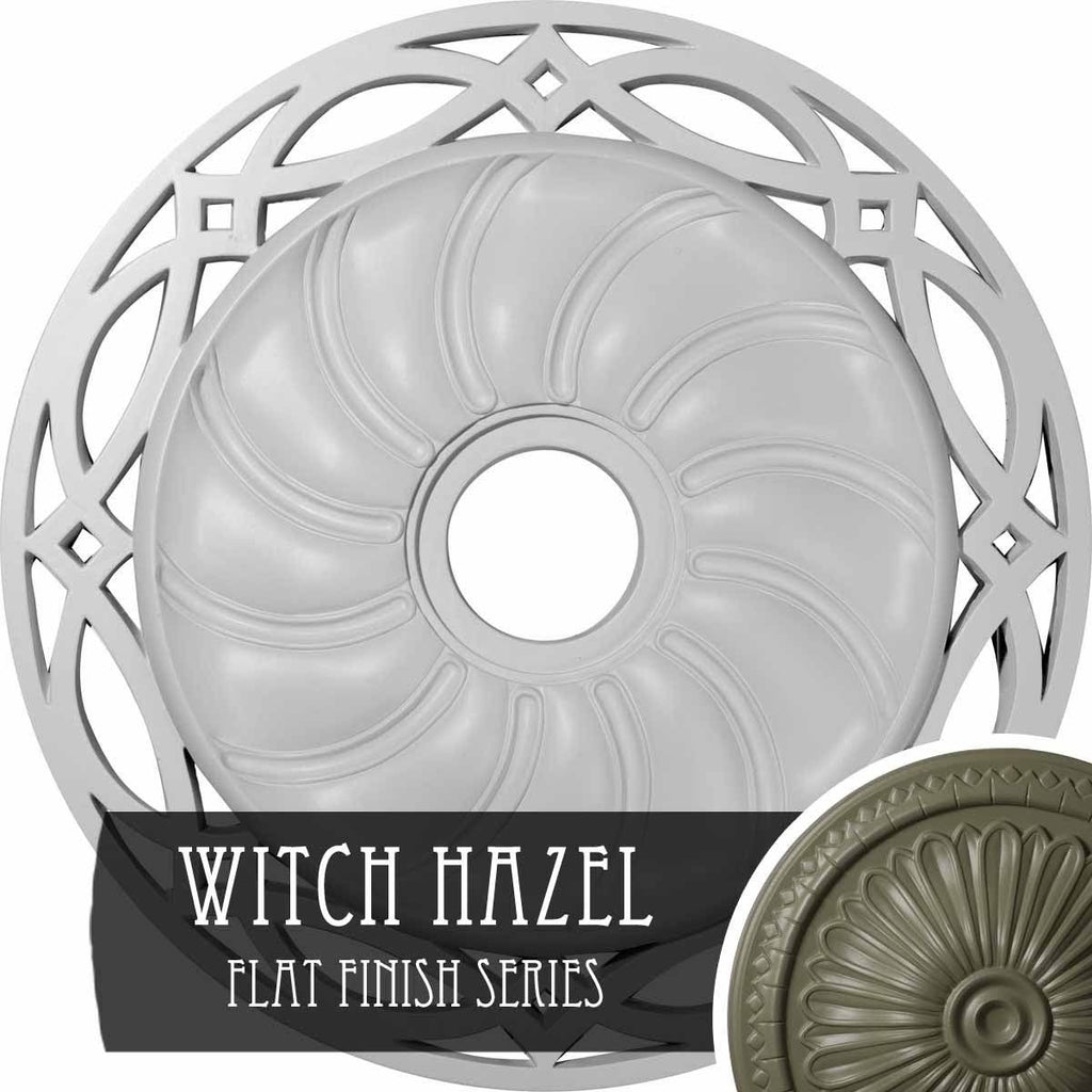 26 5/8x22OD x 4 1/2x22ID x 1 3/8x22P Ceiling Medallion Hand-Painted Witch Hazel C717117