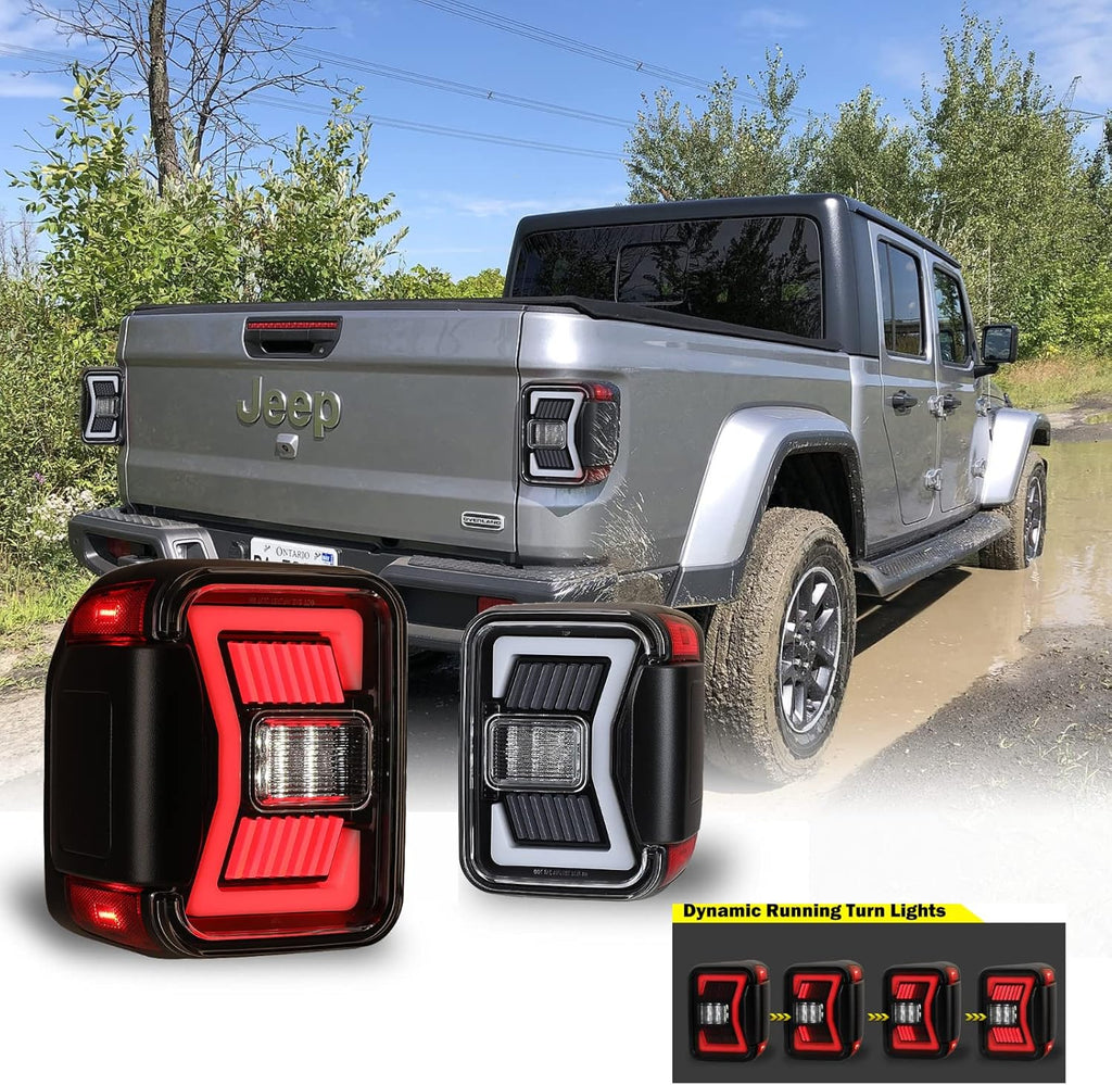 LED Tail Lights Replacement for 2019-2022 Jeep Gladiator Pickup, 1 Pair S99782