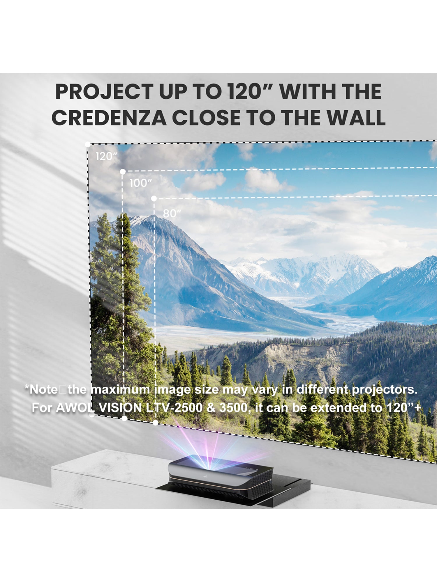 Motorized Slider Tray for Ultra Short Throw Projector C435