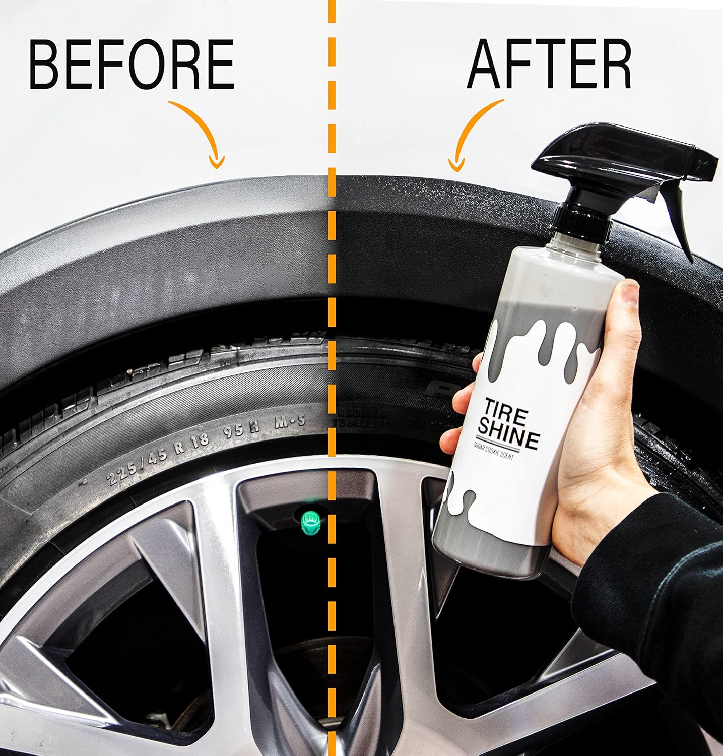 Car Cleaning Kit with Car Soap, Tire Shine, Tire & Wheel Cleaner, Pack of 2 P28931