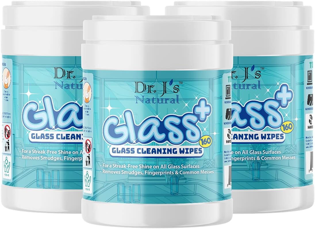 Glass Window Mirror Cleaning Wipes (12 Canisters) O31341