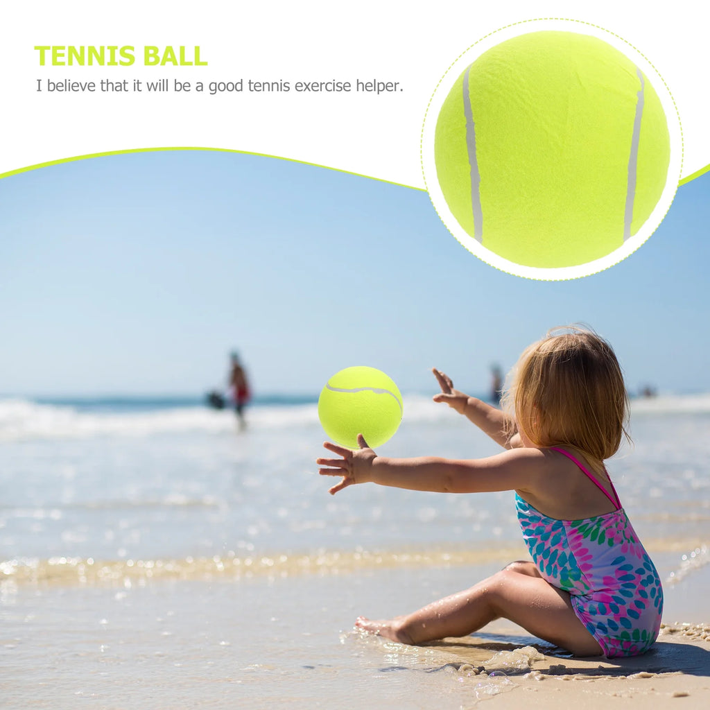 20cm Inflatable Flannel Tennis Ball I9797