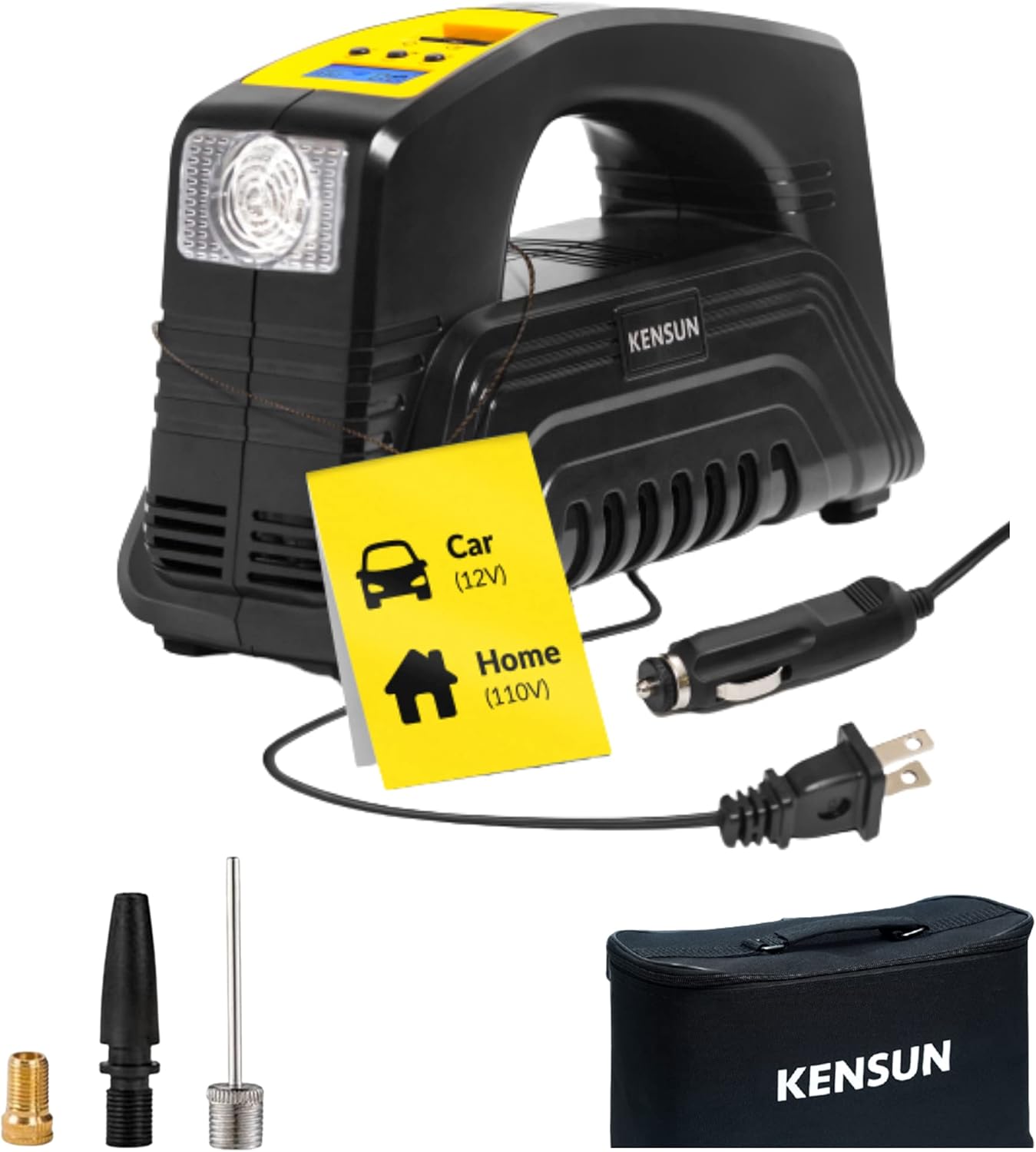 AC/DC Digital Tire Inflator Portable Air Compressor Pump N5175