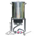 12 in. Welded Square Turkey Fryer Package with Stainless Steel Pot P5380