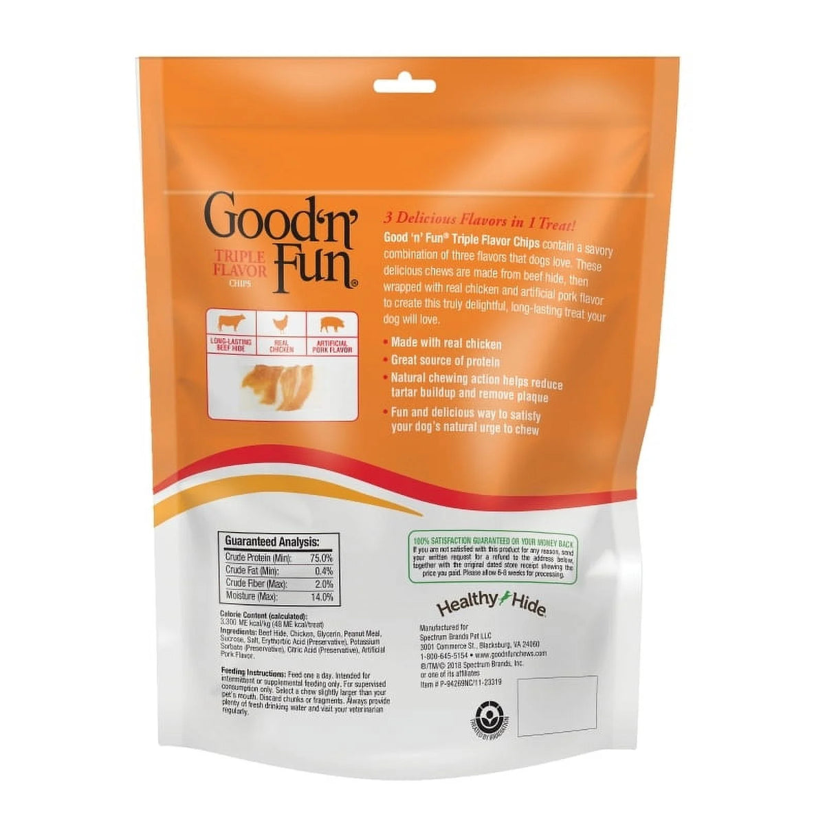 Triple Flavor Dog Chews, 4 oz M6363