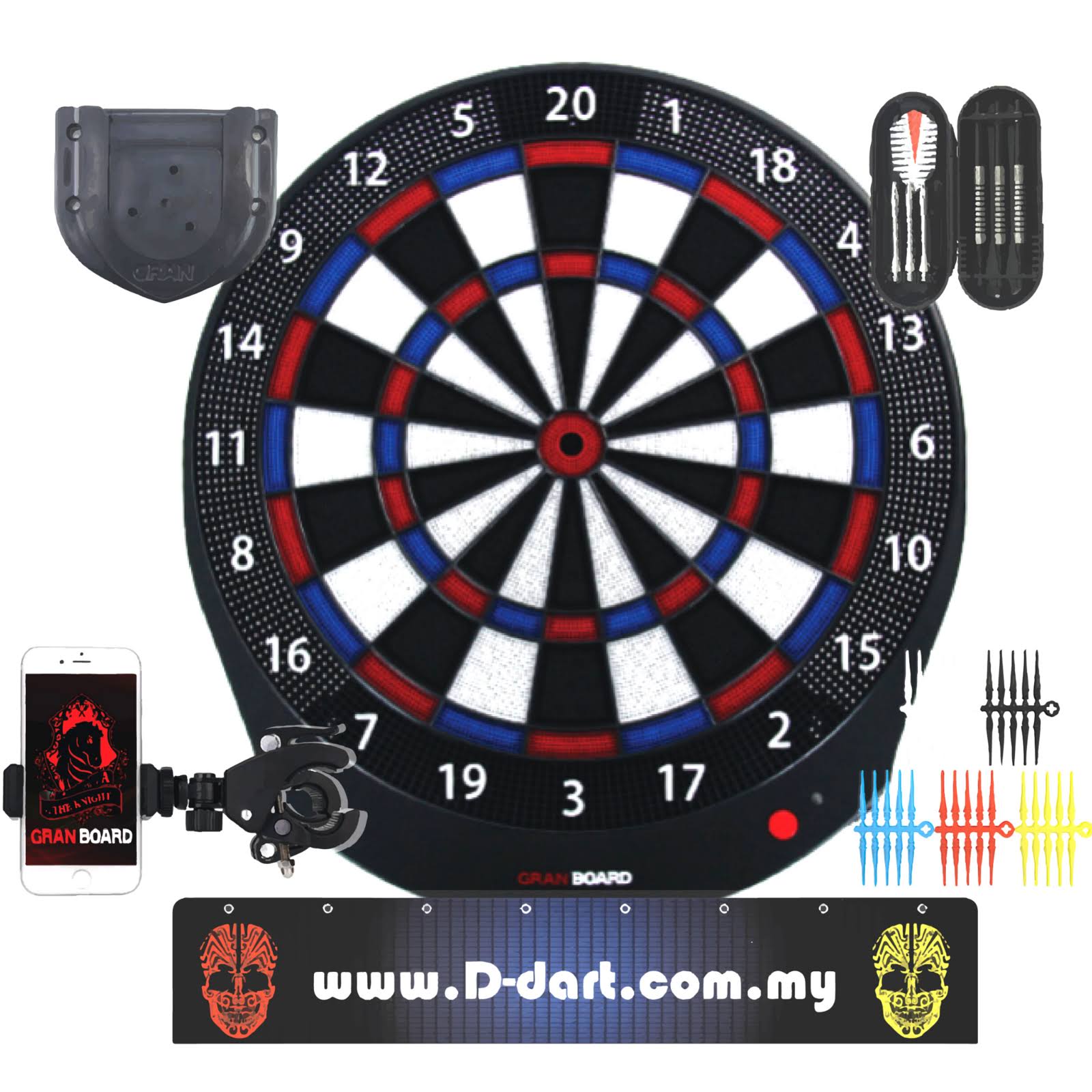 Blue Bluetooth Electronic Dartboard R88773