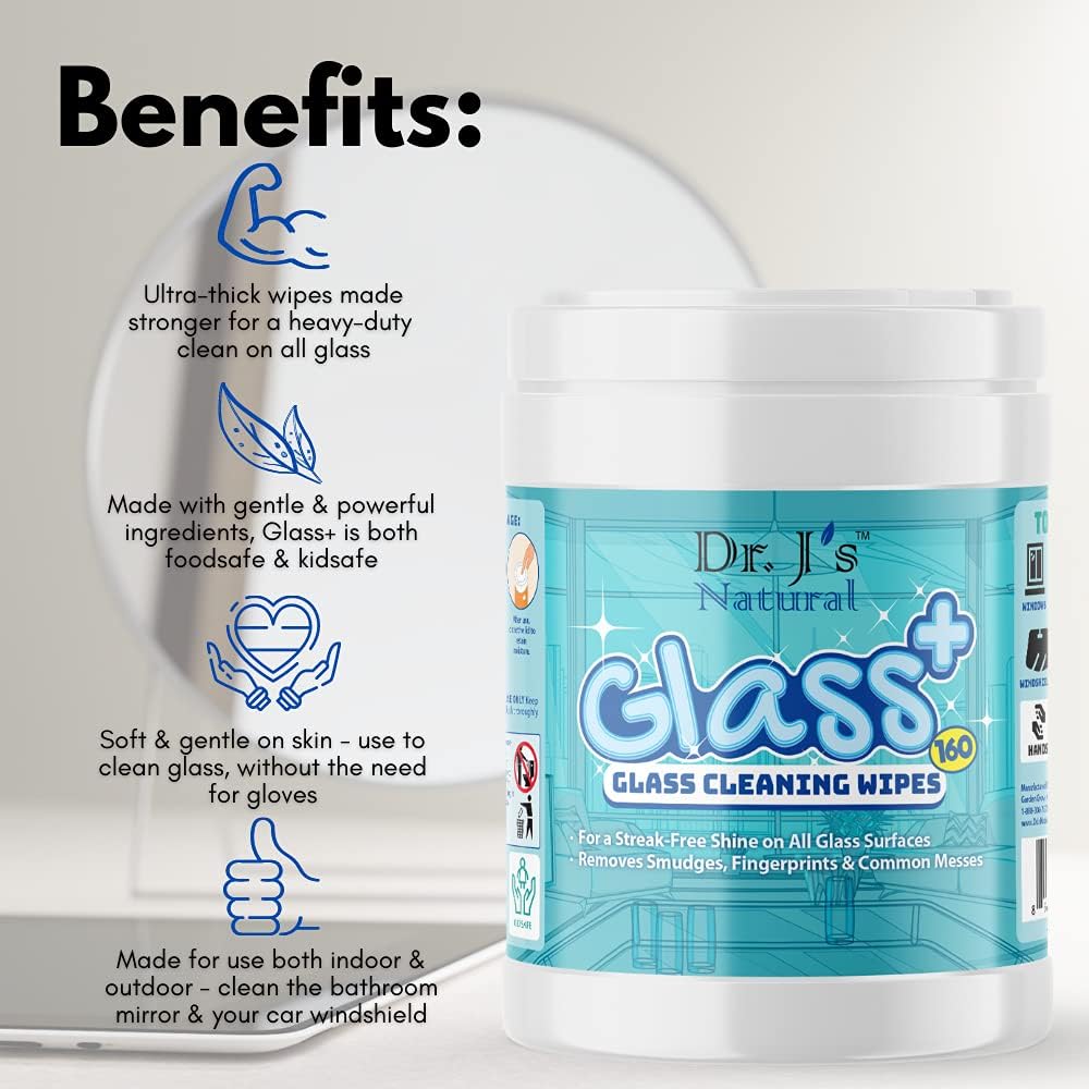 Glass Window Mirror Cleaning Wipes (12 Canisters) O31341