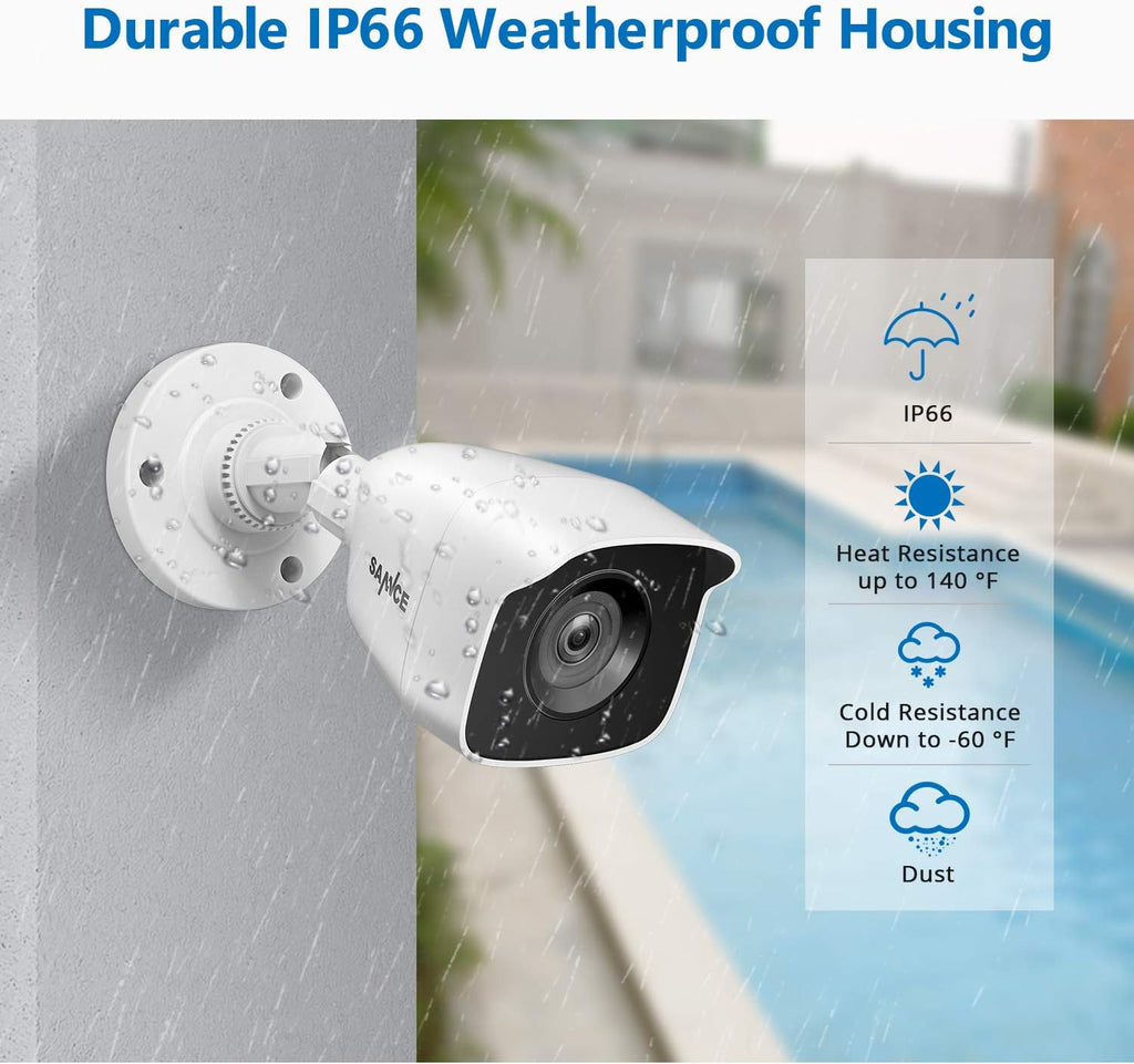 8CH 1080N Wired CCTV Camera System with 4 x 1080P Weatherproof Cameras M215809