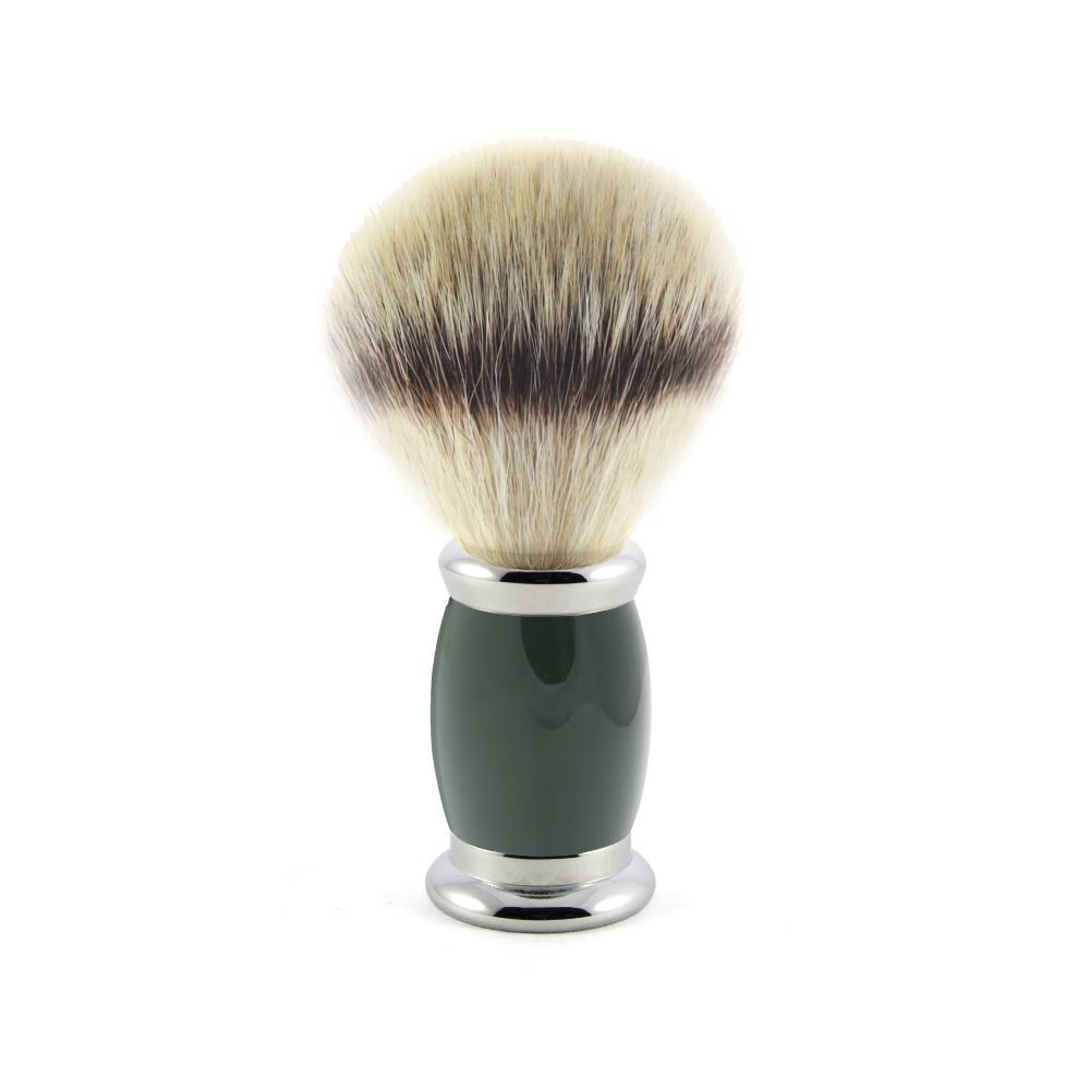 Green Synthetic Silver Tip Shaving Brush A9548