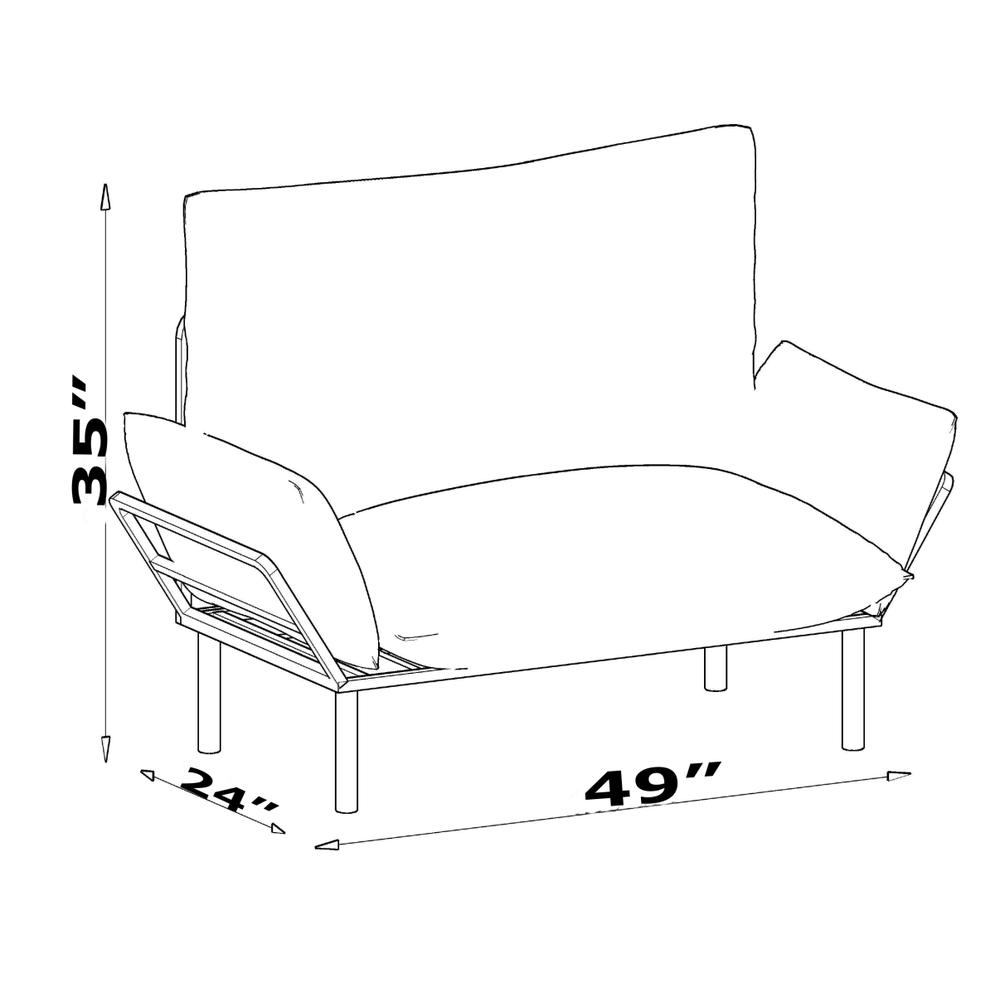 Black Loveseat V18674