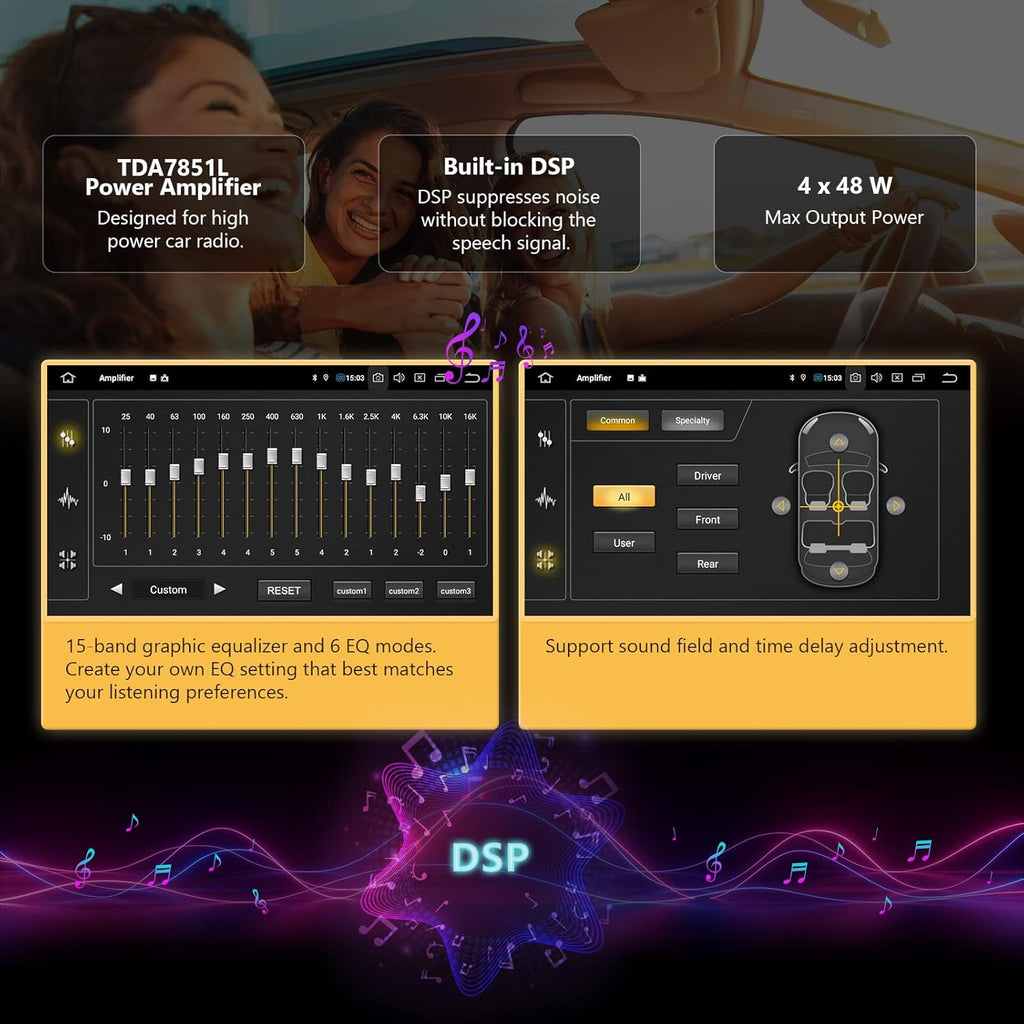 9 Inch Car Stereo Receiver with Bluetooth 5.0 H103481