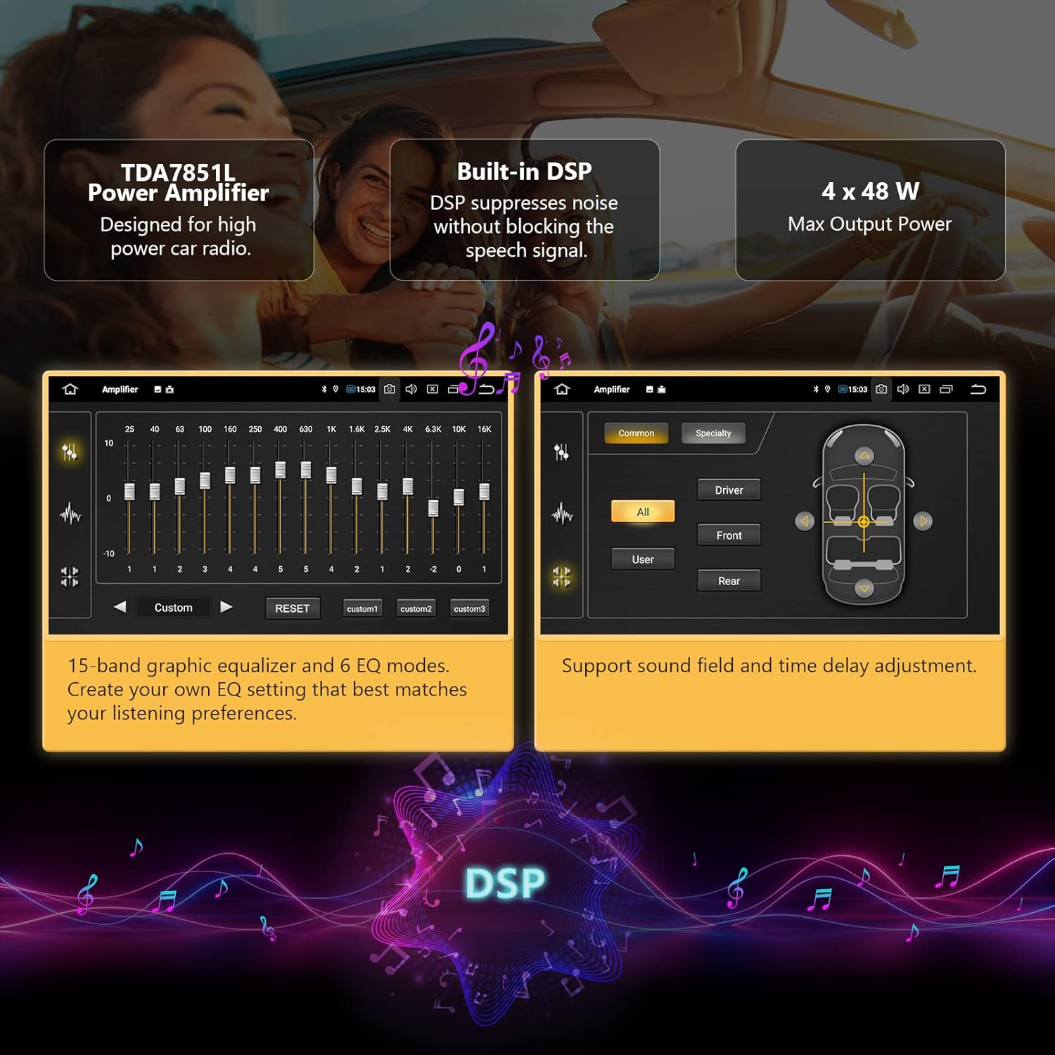 9 Inch Car Stereo Receiver with Bluetooth 5.0 H103481