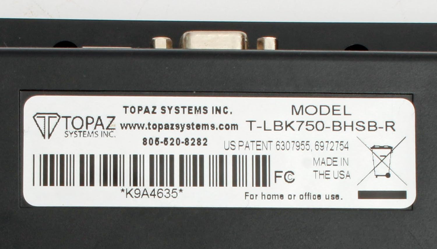 Backlit 4x3 LCD Signature Capture Pad Dual Serial/USB F629