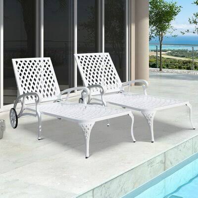 48.2x22 Long Reclining Single Chaise White Z81750