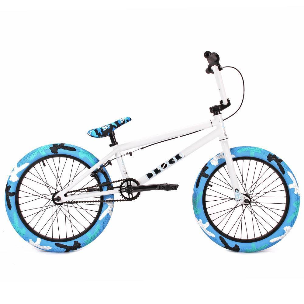 Gloss Black BMX Bike with Pink Camo Y7115