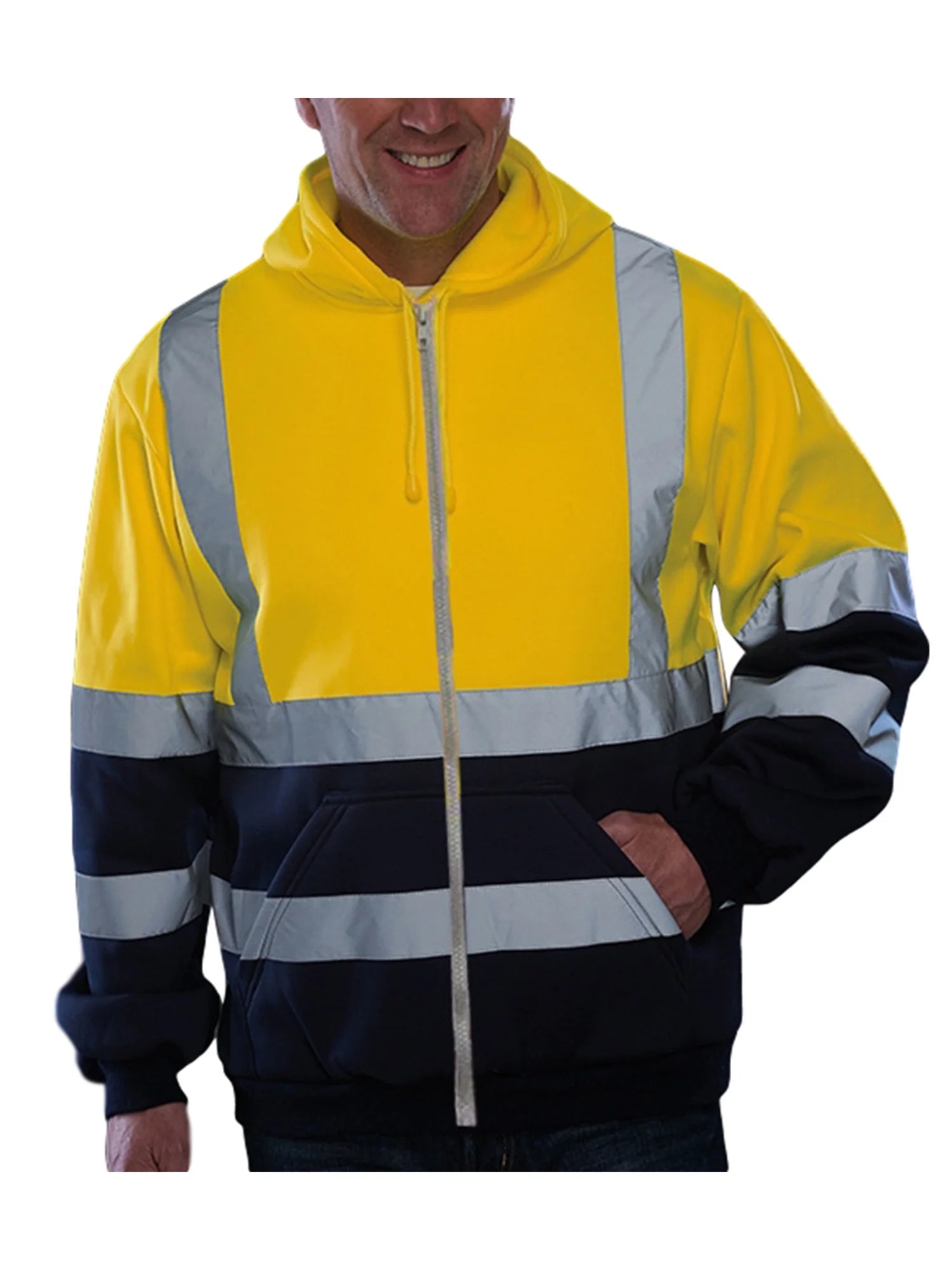 Hi Vis Reflective Hooded Sweatshirt F642871