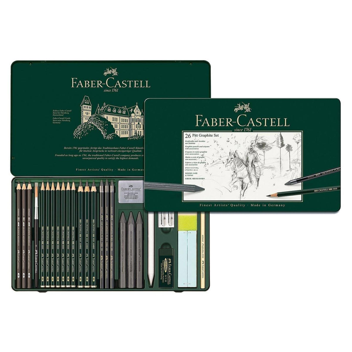 Pitt Graphite Tin Set of 26 P75827