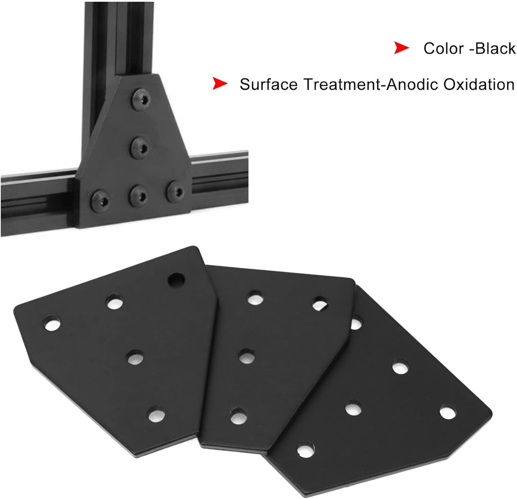 4040 Aluminum Extrusion Connector Bracket Set with Joint Plates, T-Slot Nuts, Hex Socket Cap Screw A330175