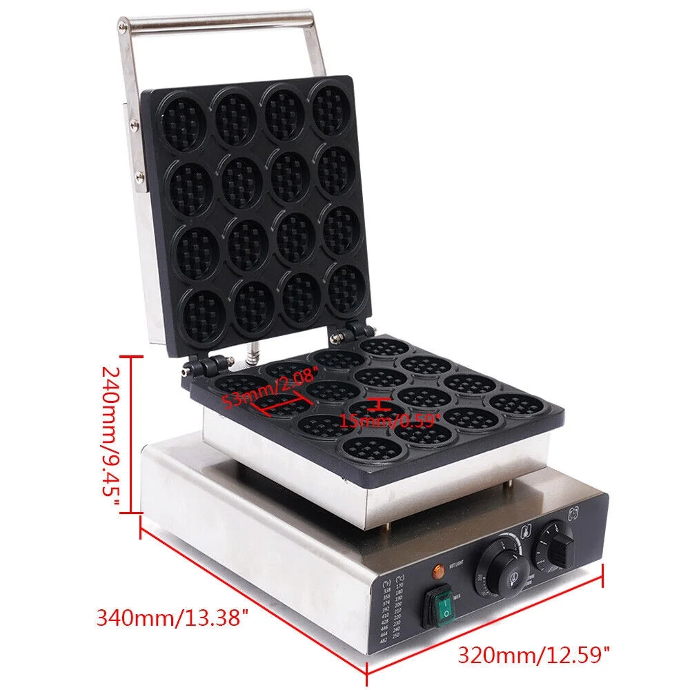 Small Round Nonstick Belgian Waffle Baker I63426