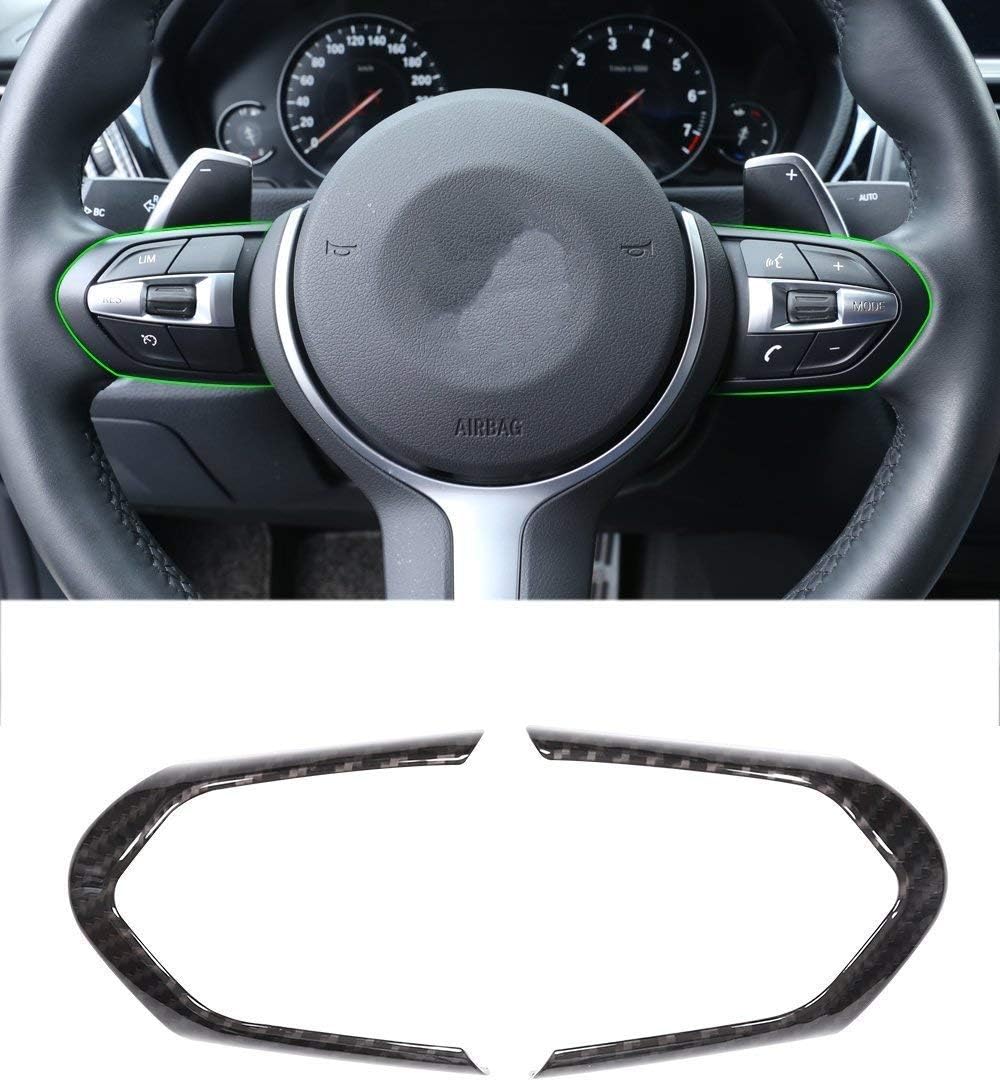 Carbon Fiber ABS Steering Wheel Decoration Frame Cover Trim P81984